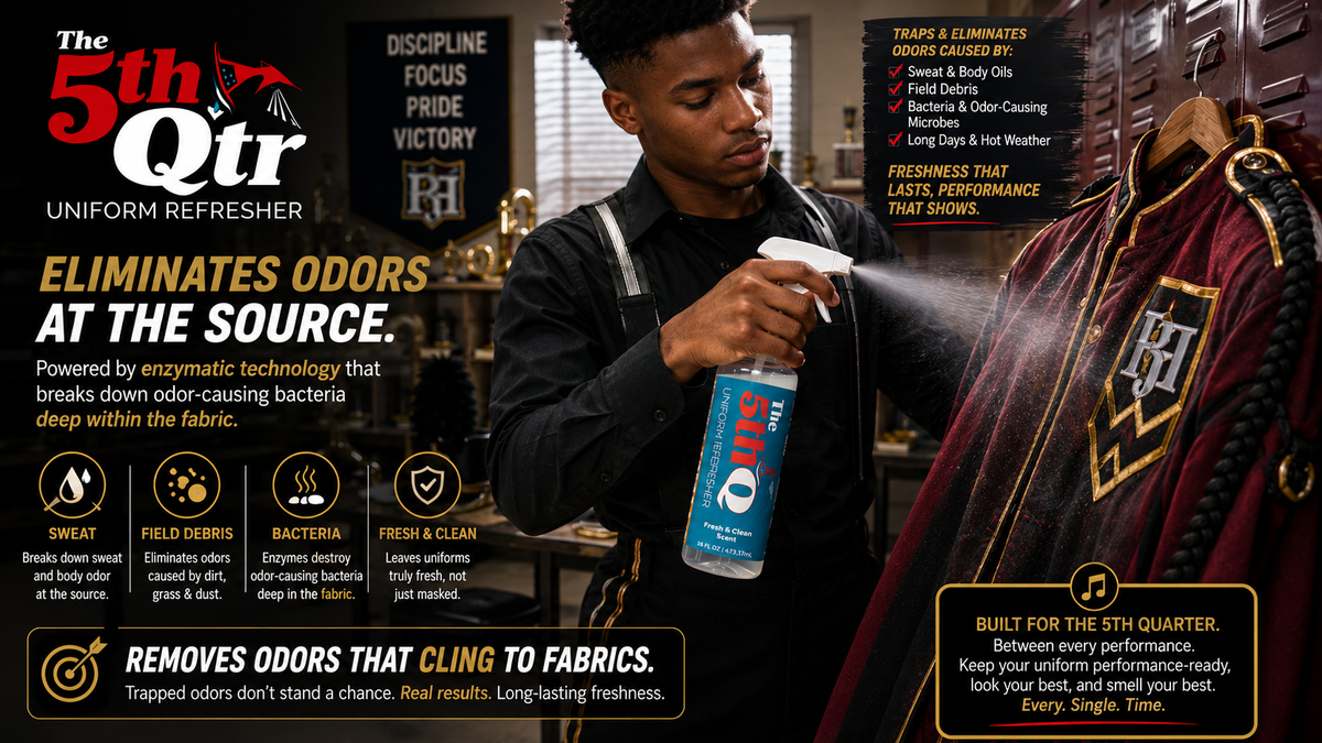 The 5th Quarter - Probiotic Deodorizer and Freshener for Band Uniforms